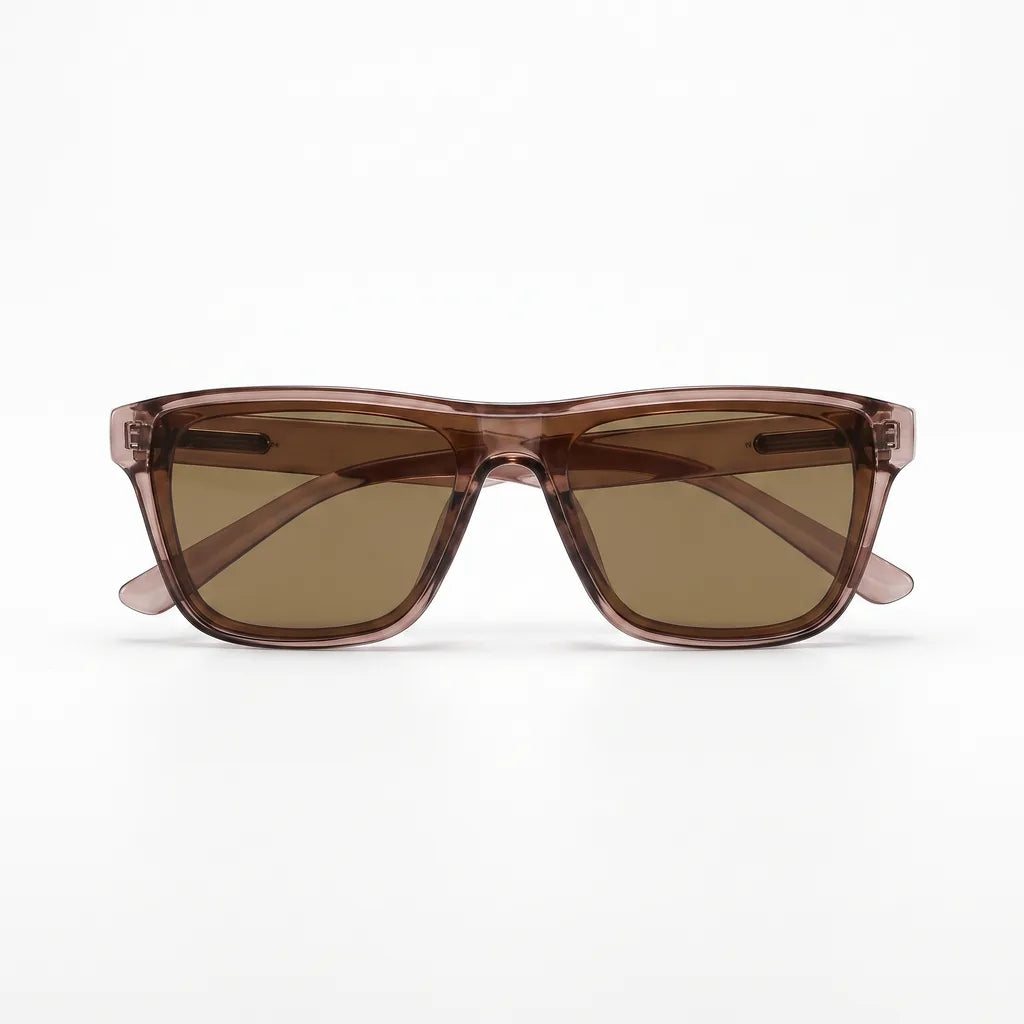 Men's Brown Lyra Polarized Square Shades