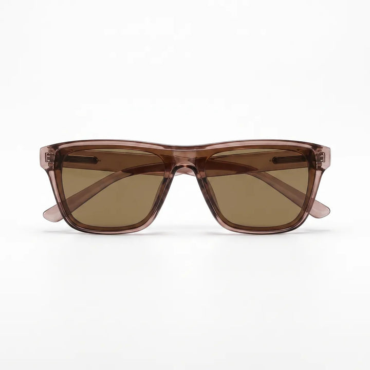 Men's Brown Lyra Polarized Square Shades