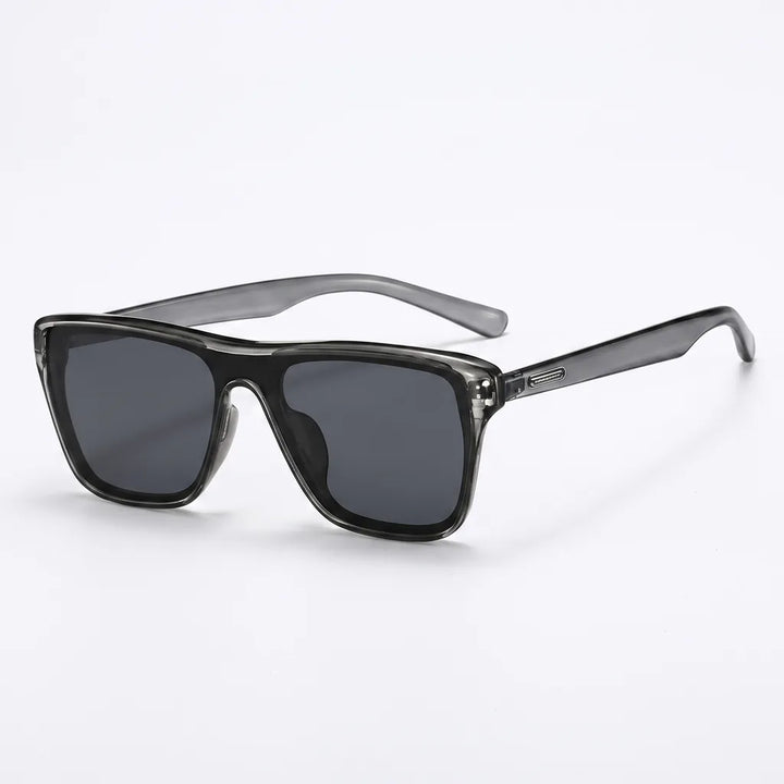 Anthony Flat-Top Polarized Shades - Color:Transparent Black;Size:One size