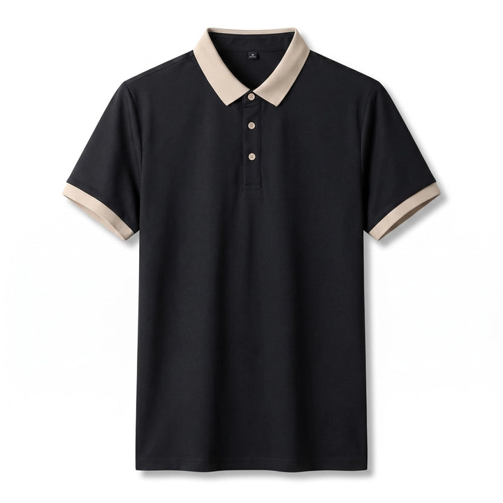 Anthony Knit Polo Shirt  - Color:Black;Size:M