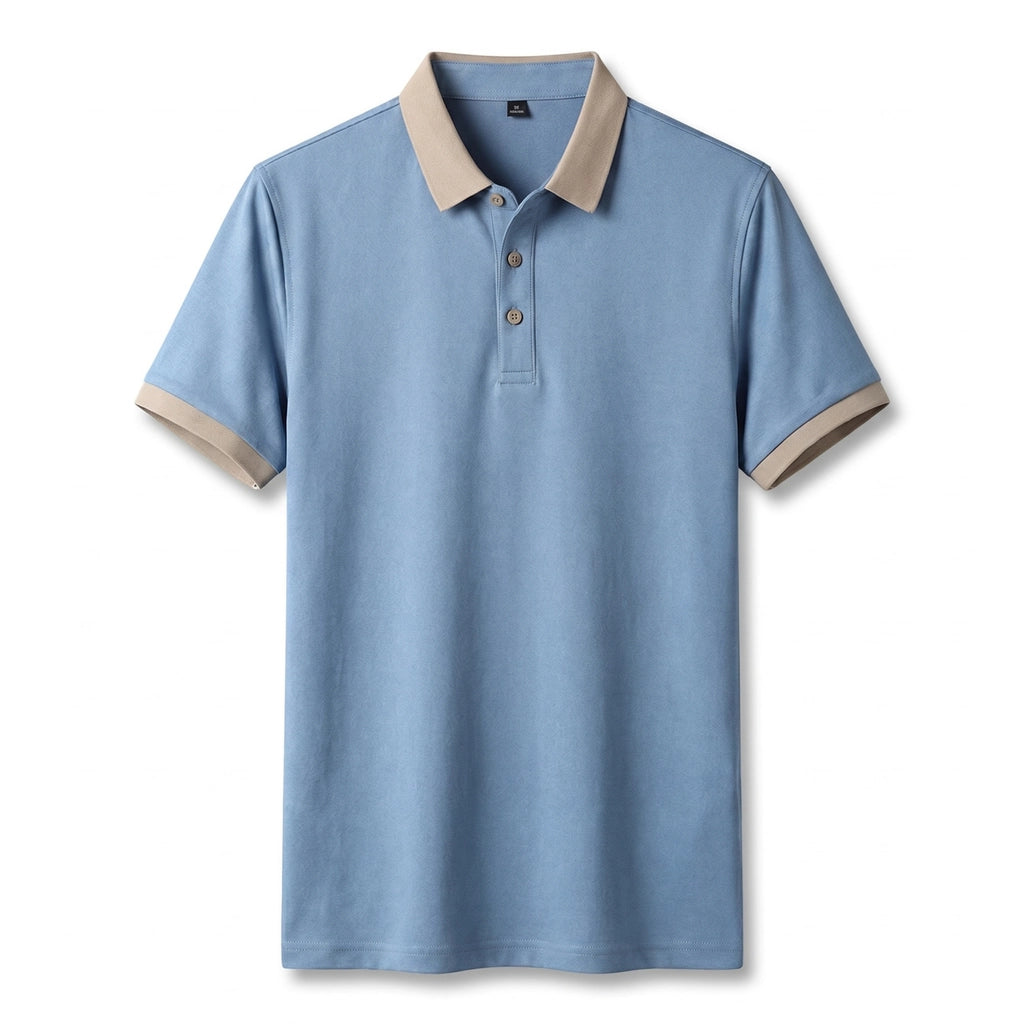 Anthony Knit Polo Shirt  - Color:Haze Blue;Size:M