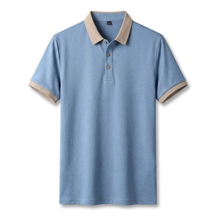 Anthony Knit Polo Shirt  - Color:Haze Blue;Size:M