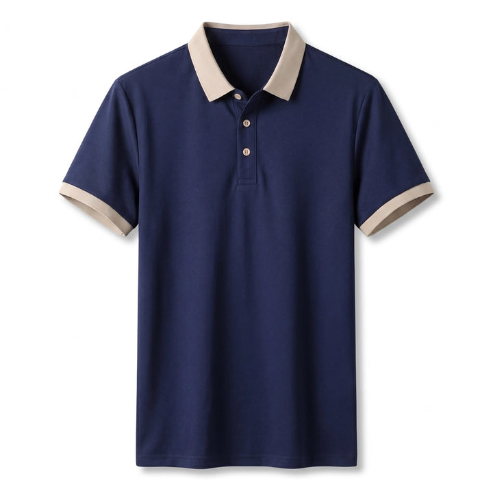 Anthony Knit Polo Shirt  - Color:Navy;Size:M