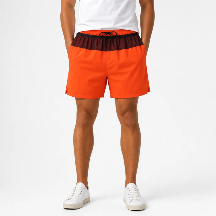 Men's Orange Red Isla Lightweight Sport Shorts