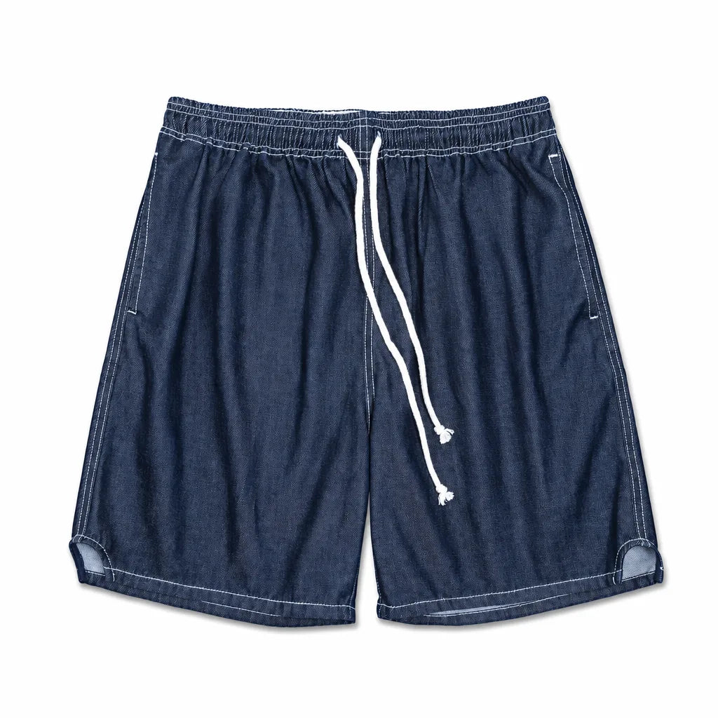 Anthony Straight Denim Shorts - Color:Blue;Size:XS