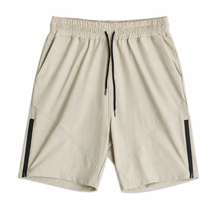 Men's Beige Faraday Zip Training Shorts