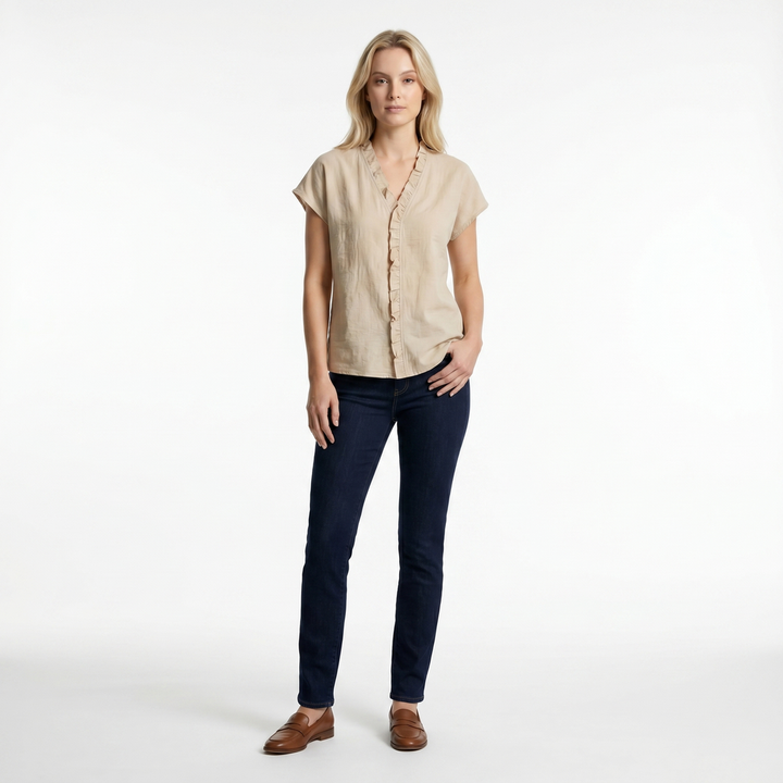 Pearl V-Neck Top