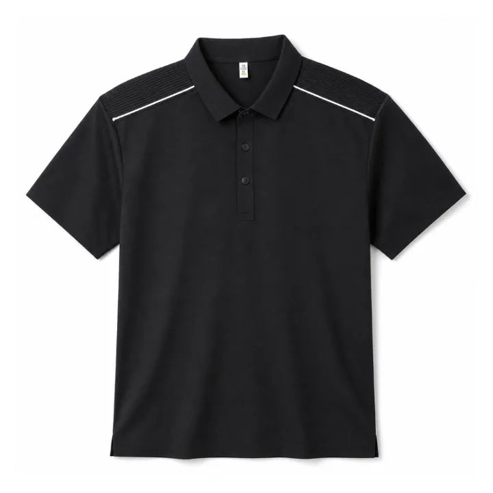 Archibald Short Sleeve Polo - Color:Black;Size:M