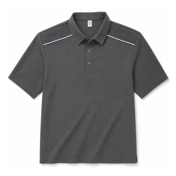 Archibald Short Sleeve Polo - Color:Dark Gray;Size:M