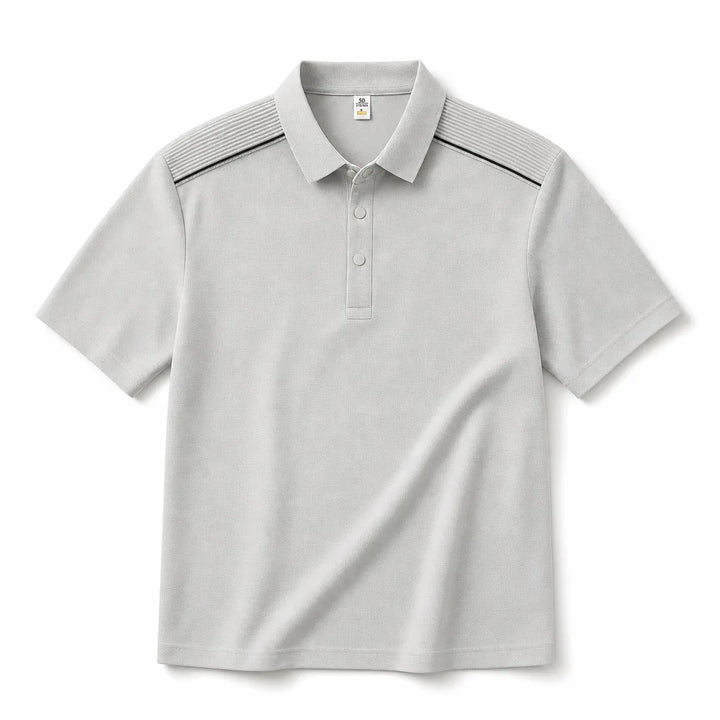 Archibald Short Sleeve Polo - Color:Light Gray;Size:M