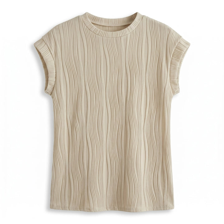 Aria Raglan Top - Color:Apricot;Size:XS