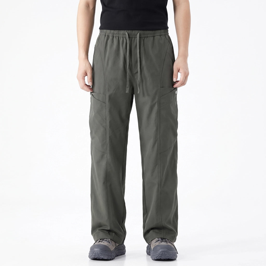 Army Green Warwick Straight Cargo Trousers 3