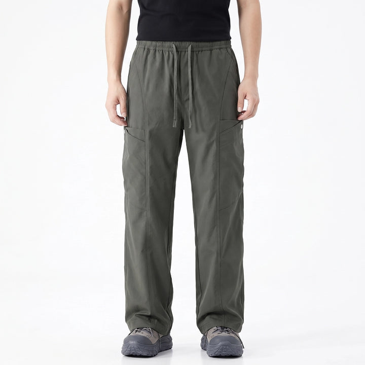 Army Green Warwick Straight Cargo Trousers 3