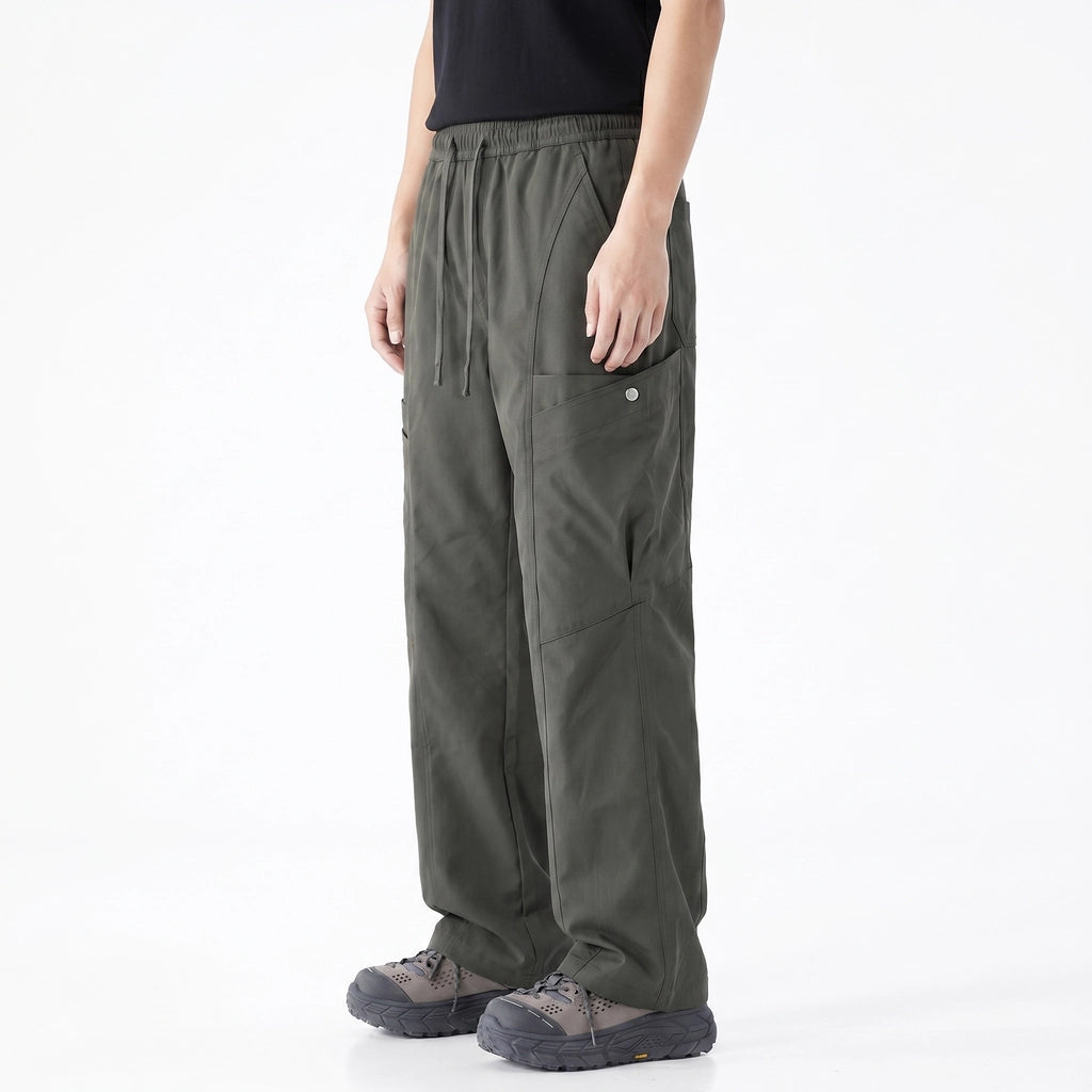 Army Green Warwick Straight Cargo Trousers 7