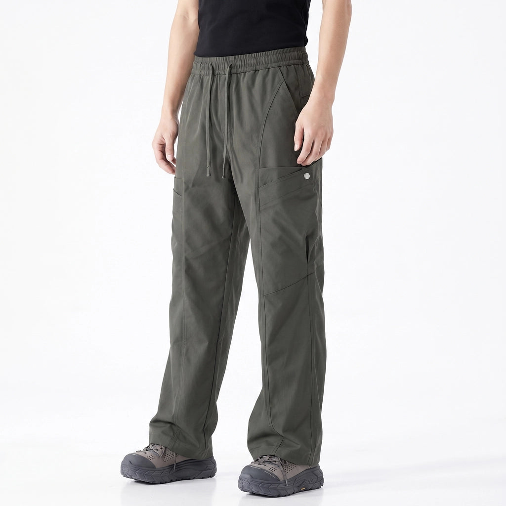 Army Green Warwick Straight Cargo Trousers 4