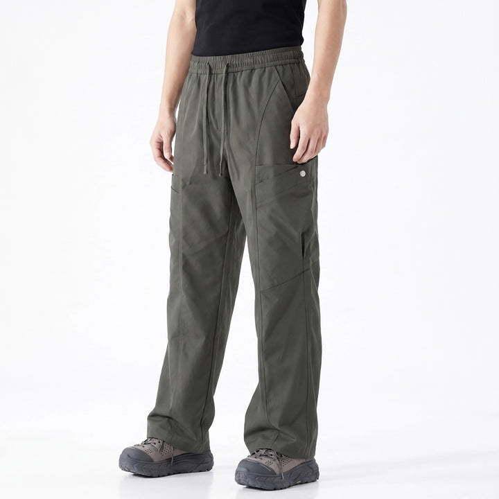 Army Green Warwick Straight Cargo Trousers 4