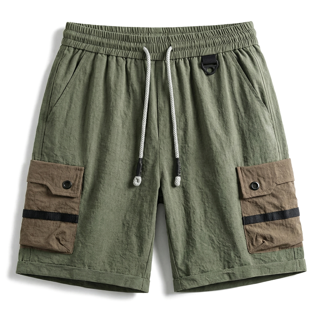 Army Green Soeluos Miller Chino Shorts 1
