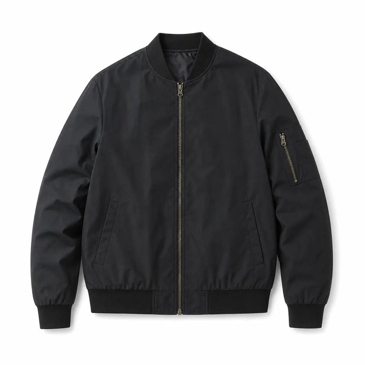 Ashton Bomber Jacket - Color:Black;Size:S