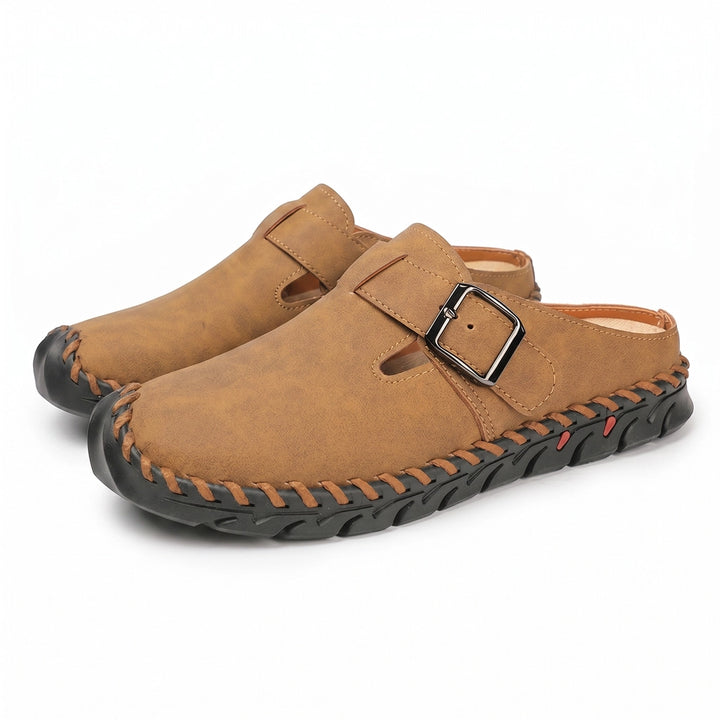 Avery Miller Woven Mules - Color:Brown;Size:36