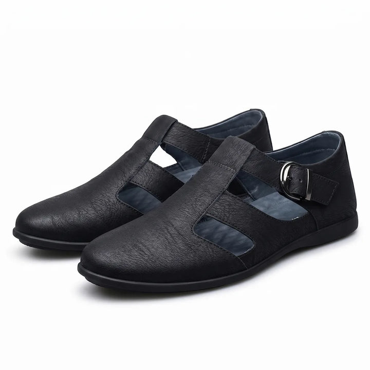 Barnett Jackson Leather Loafers - Color:Black;Size:38