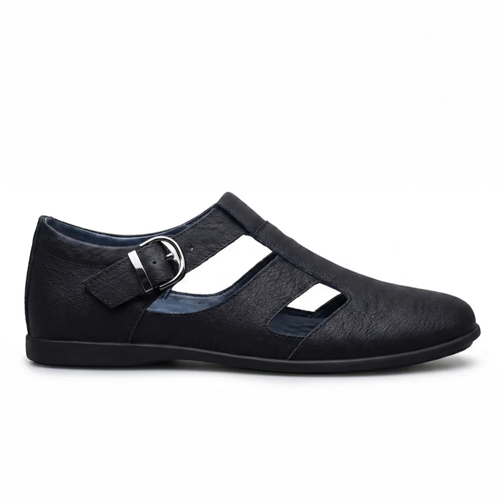 Barnett Leather Cut-Out Loafers
