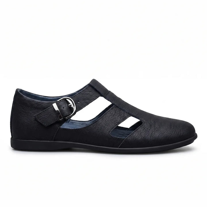 Barnett Leather Cut-Out Loafers