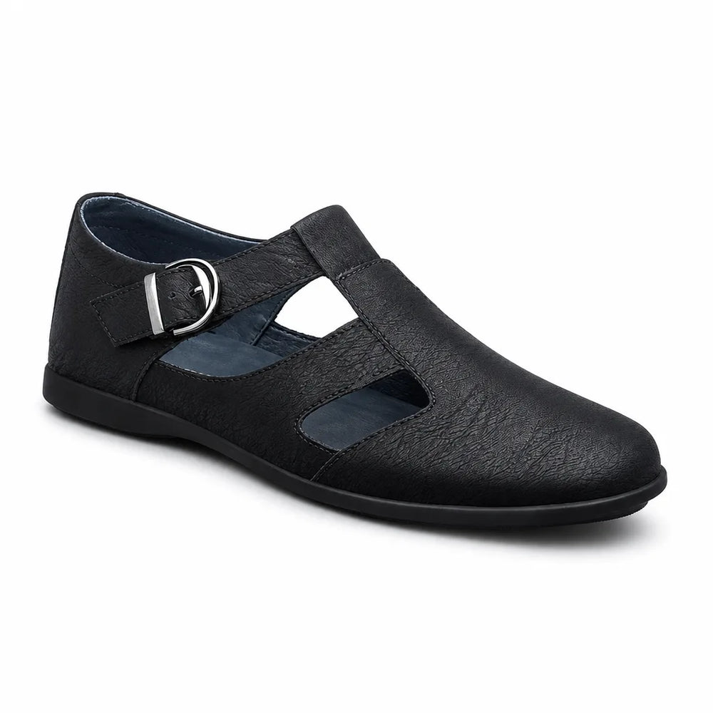 Standard Sizing Barnett Leather Cut-Out Loafers 1