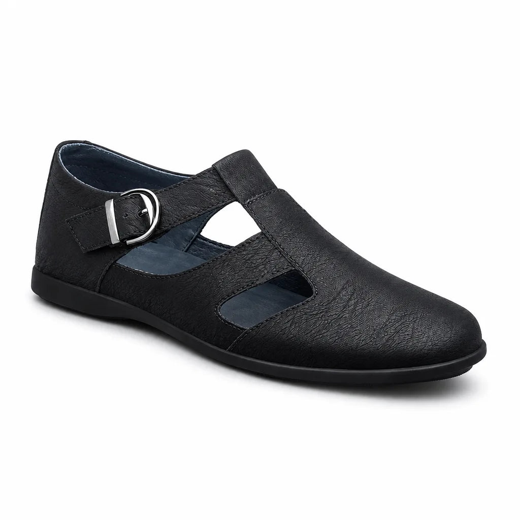 Standard Sizing Barnett Leather Cut-Out Loafers 1