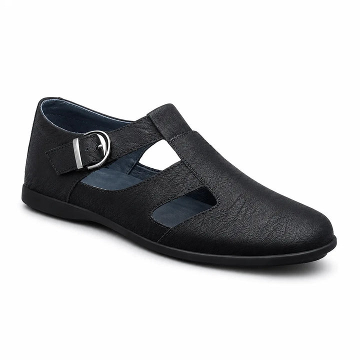 Standard Sizing Barnett Leather Cut-Out Loafers 1