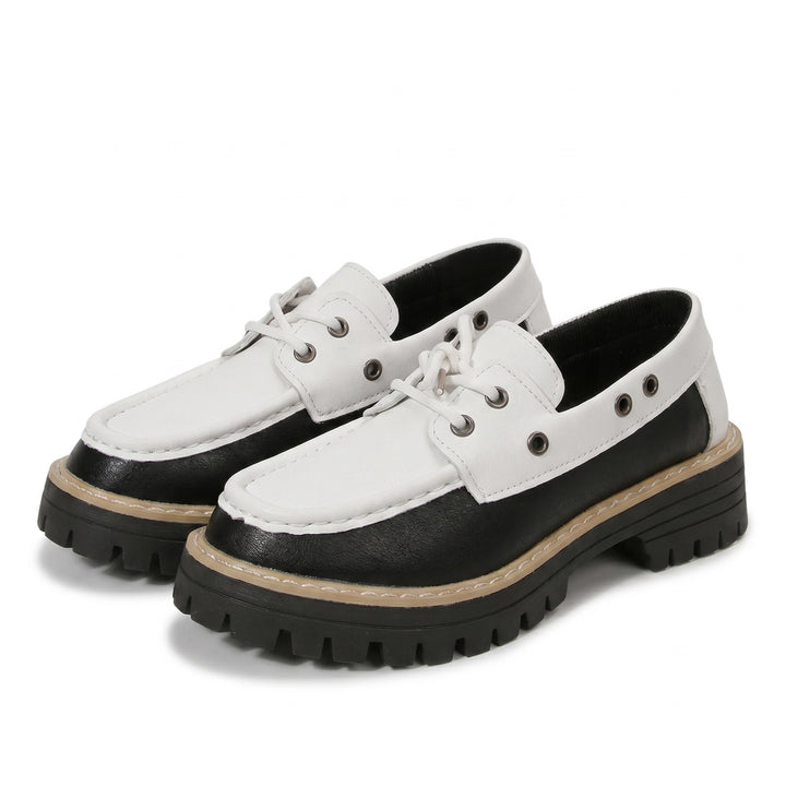 Basa Platform Loafers - Color:White;Size:38