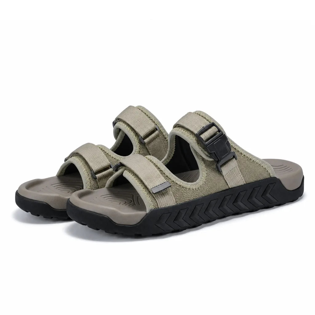 Beckett Trail Slide Sandals - Color:Beige;Size:38