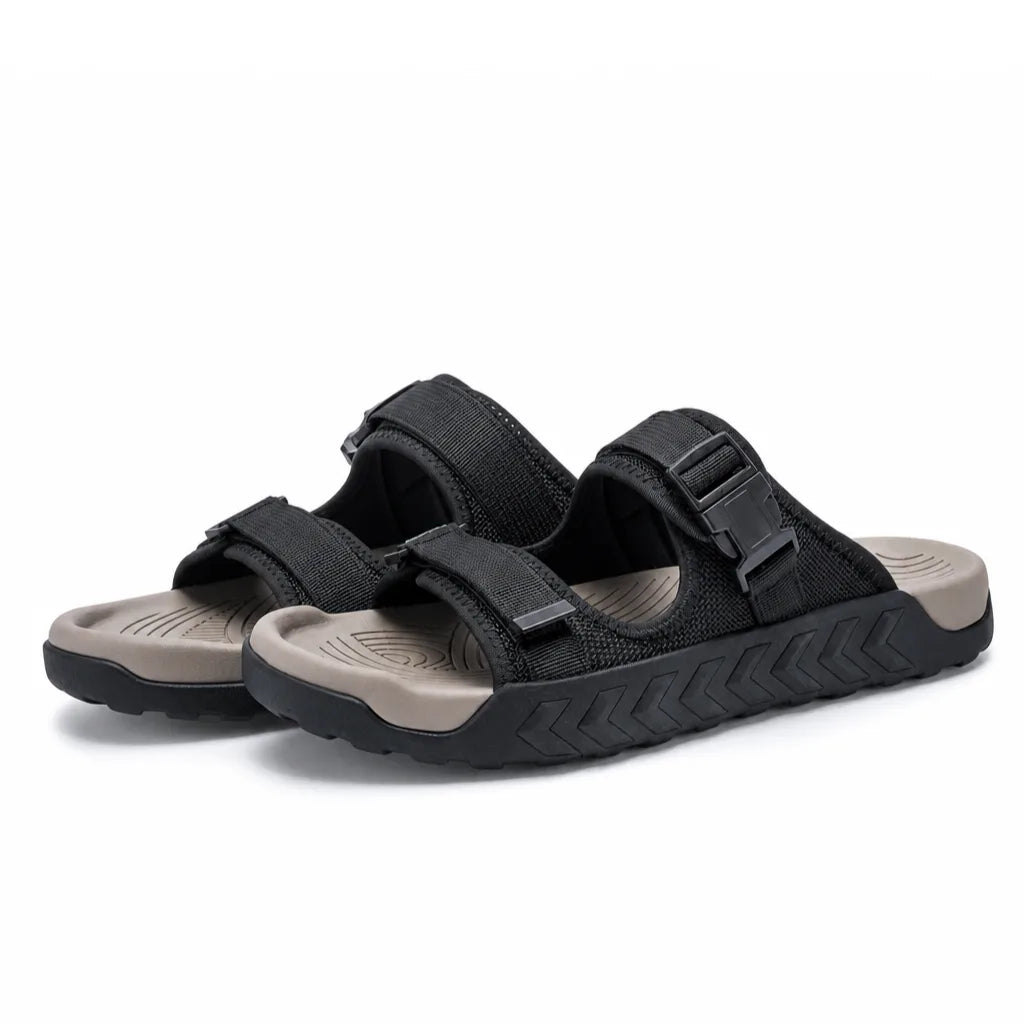 Beckett Trail Slide Sandals - Color:Black;Size:38