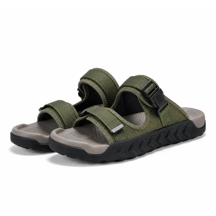 Beckett Trail Slide Sandals - Color:Green;Size:38