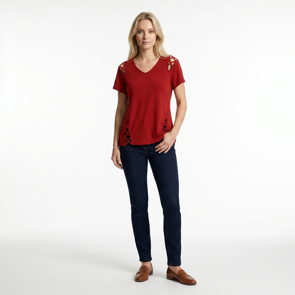 Valeria Crossline Top