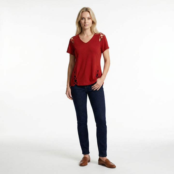 Valeria Crossline Top
