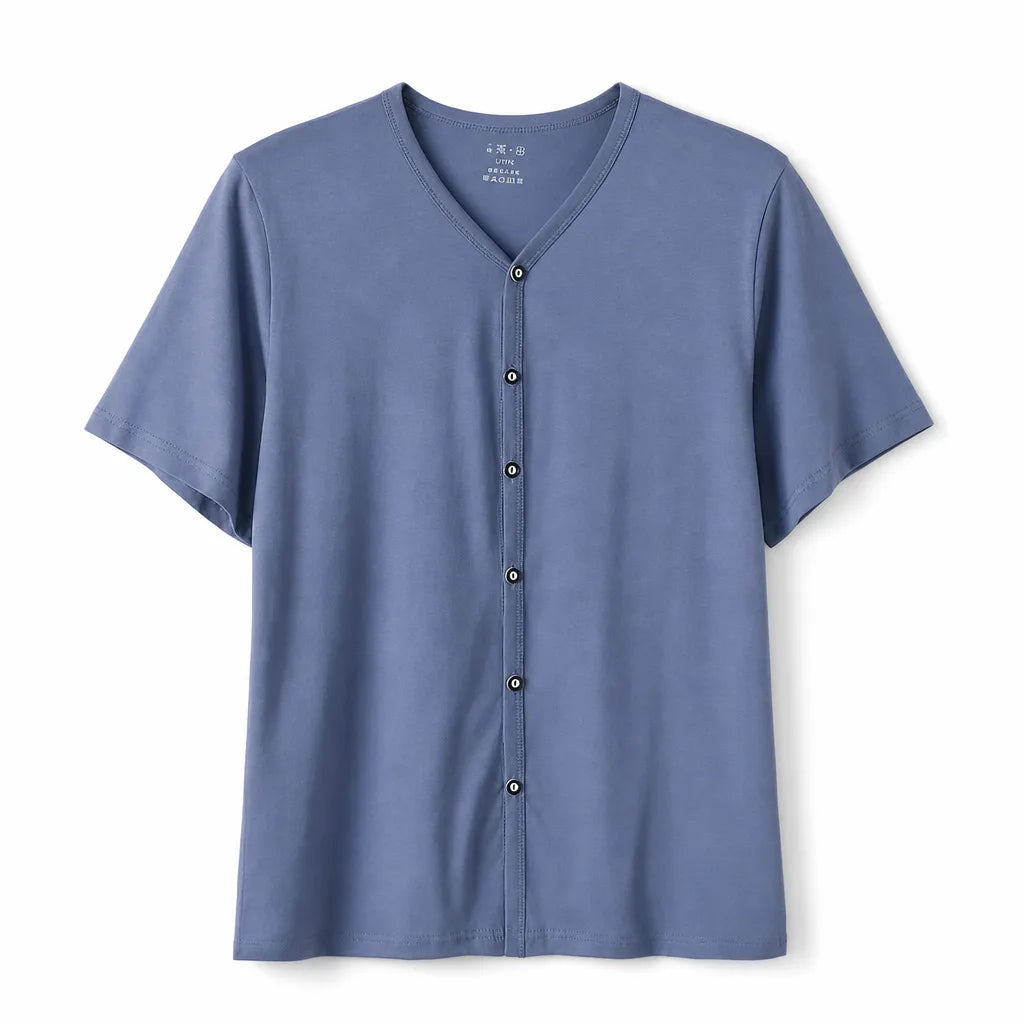 Benjamin Cardigan Top - Color:Blue;Size:M