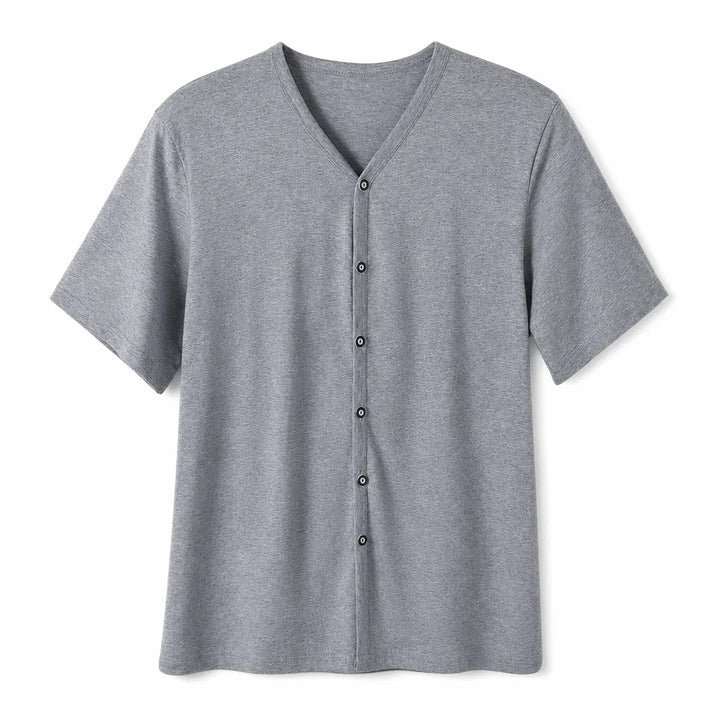 Benjamin Cardigan Top - Color:Gray;Size:M