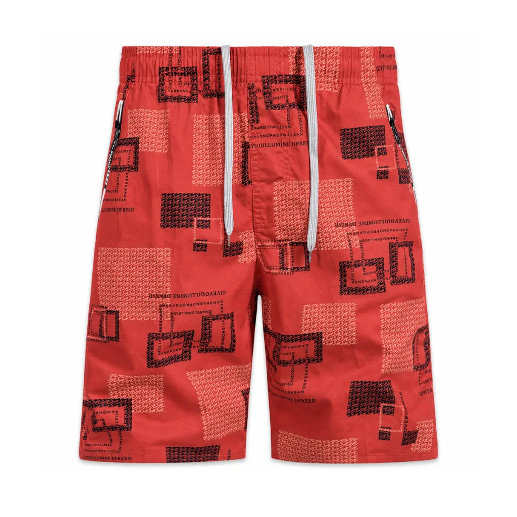 Benjamin Cargo Shorts - Color:Red;Size:M