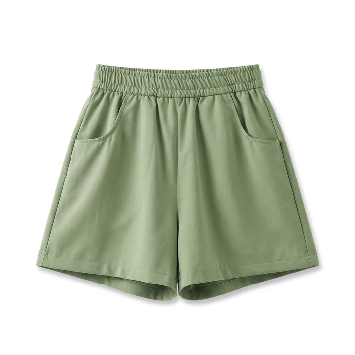 Women's Green Benton High Waist Cargo Shorts