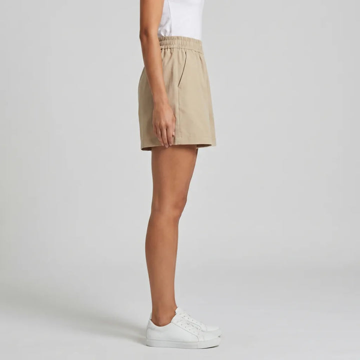 Women's Khaki Benton High Waist Cargo Shorts