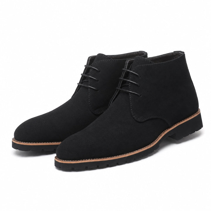 Nathan Lace-Up Boots - Color:Black;Size:38