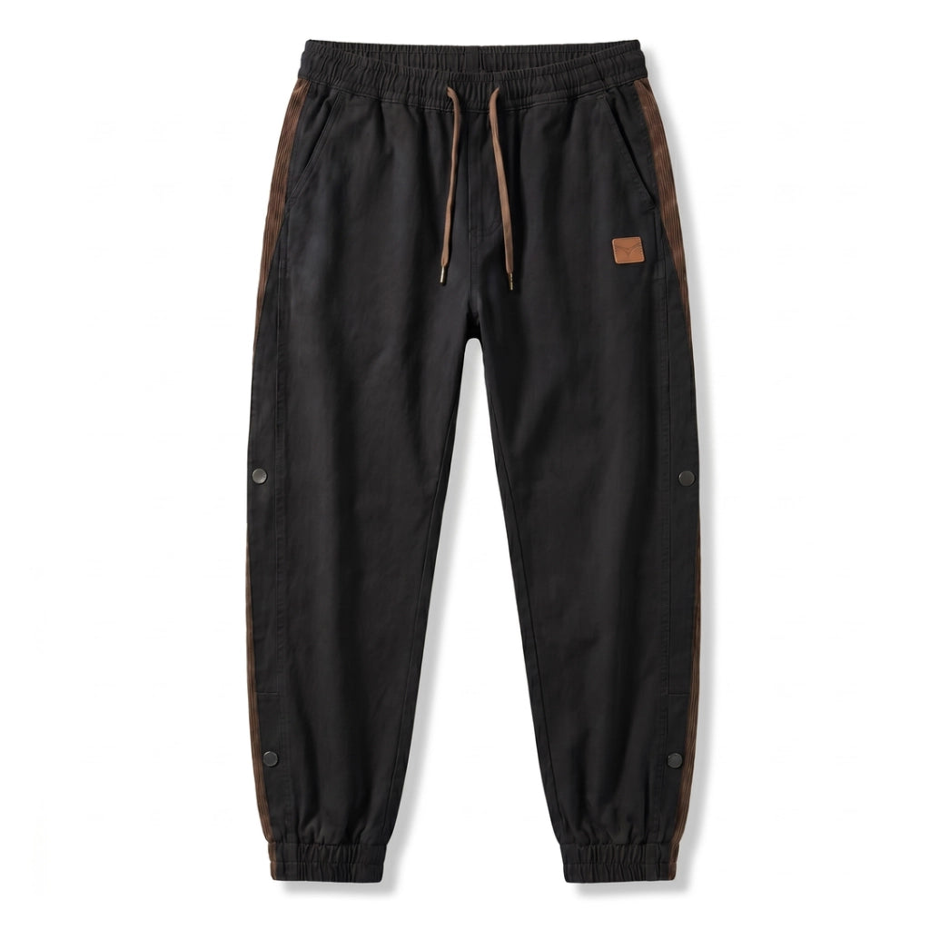 Dominic Cotton Cargo Trousers - Color:Black;Size:S