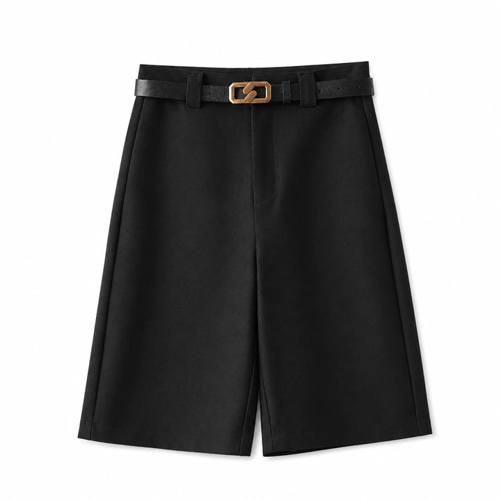 Madeline High-waist Shorts - Color:Black;Size:XS