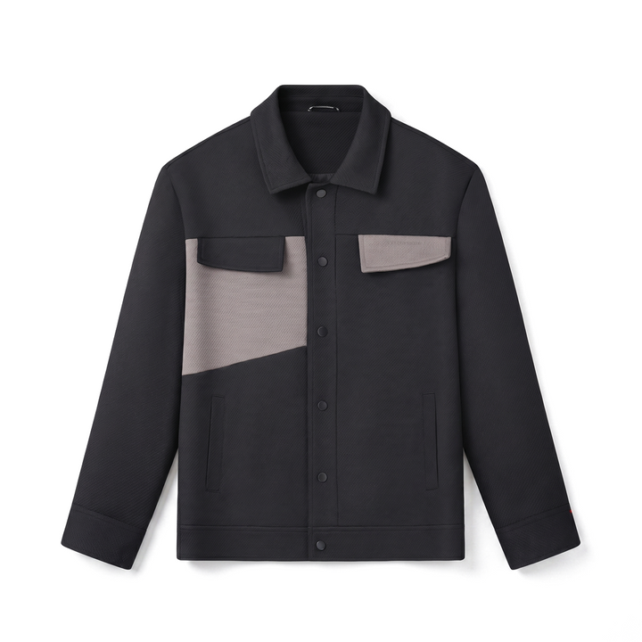 Black Hudson Colorblock Collared Jacket 1