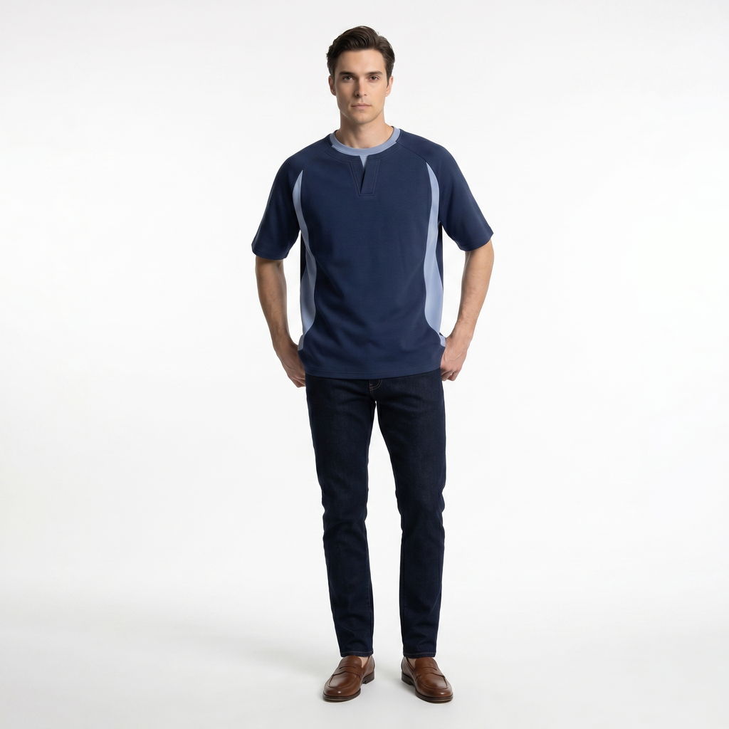 Cleveland Colorblock V-Neck T-Shirt