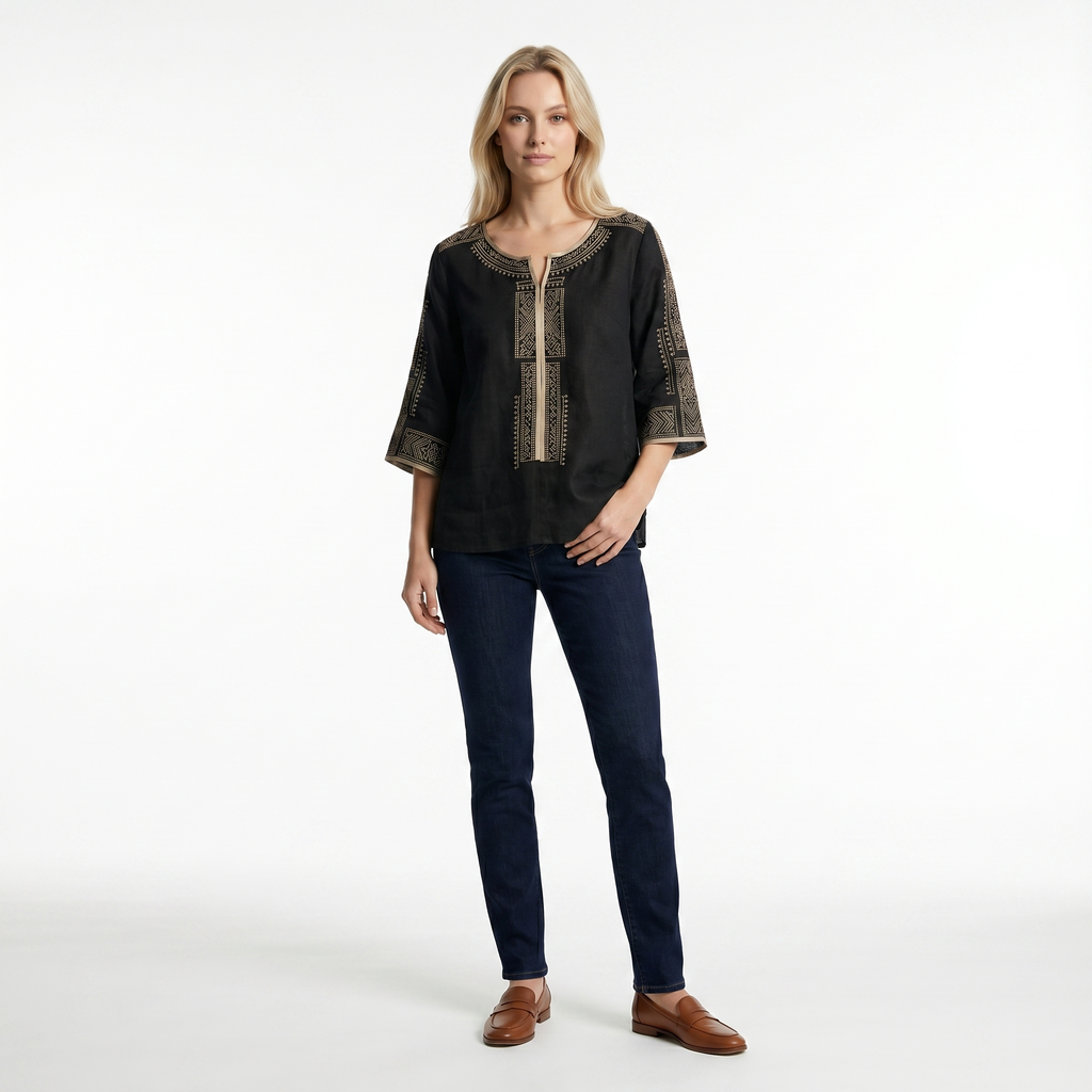 Aneesa Embroidered Top