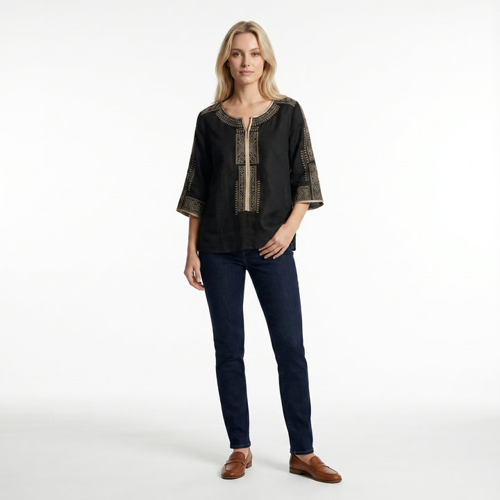 Aneesa Embroidered Top