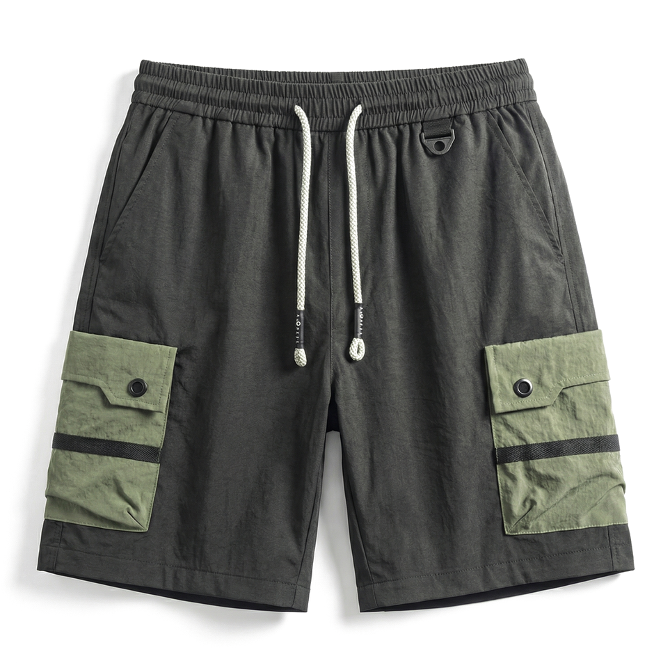Black Soeluos Miller Chino Shorts 1