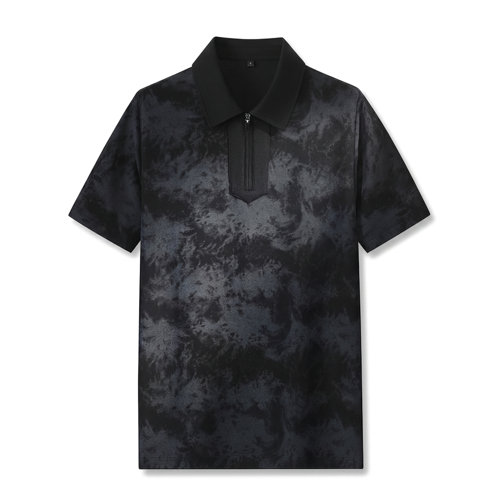 Black Weston Cotton Camo Polo 2