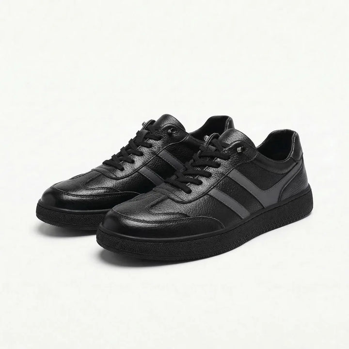 Blake Leather Trainers - Color:Black;Size:38